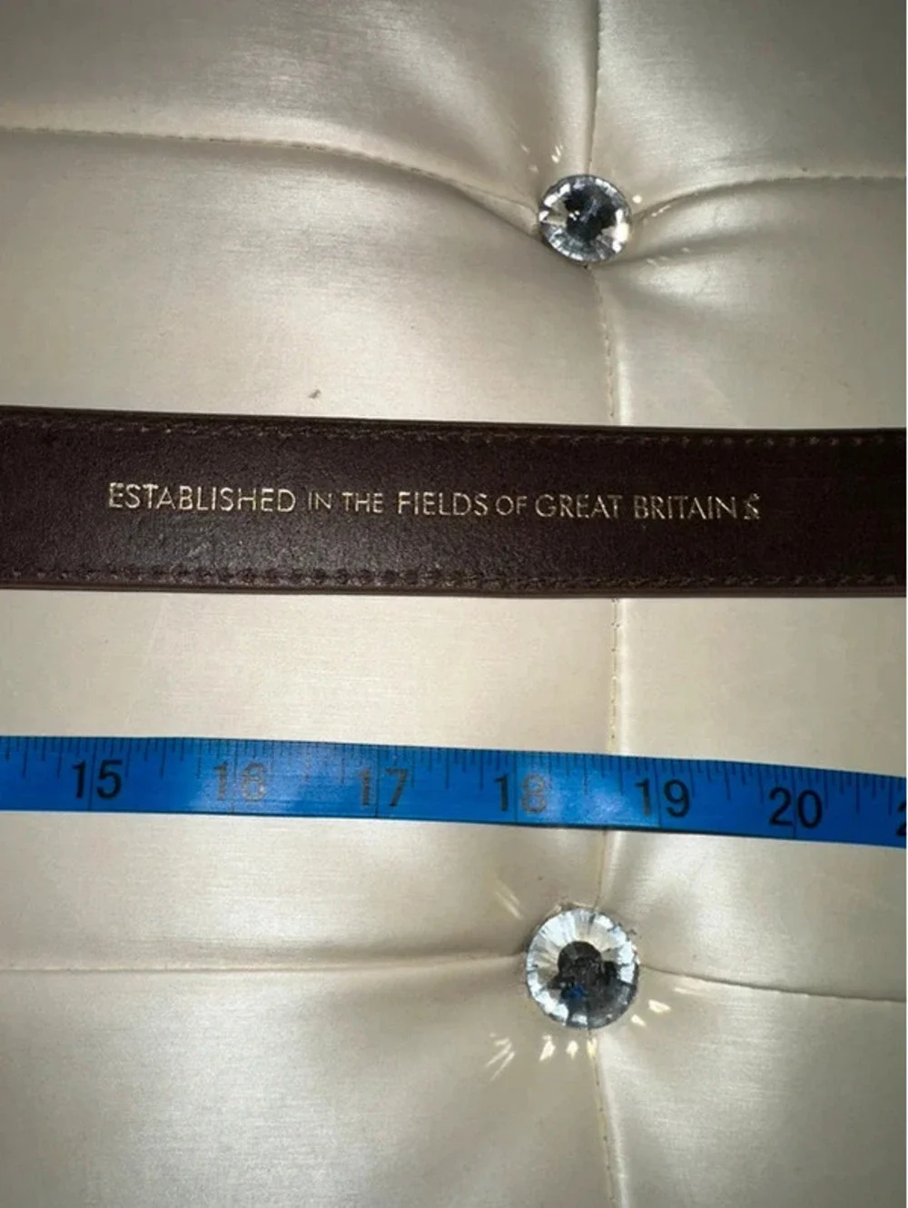Genuine Vintage Leather Belt British UK Earthcore Joules S